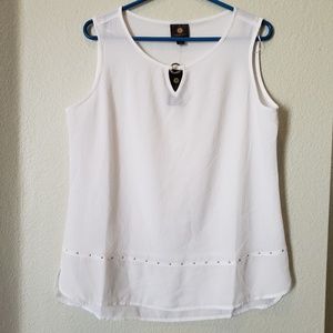 ♥ 2x$25 - JM Collection Sleeveless Top Embellished